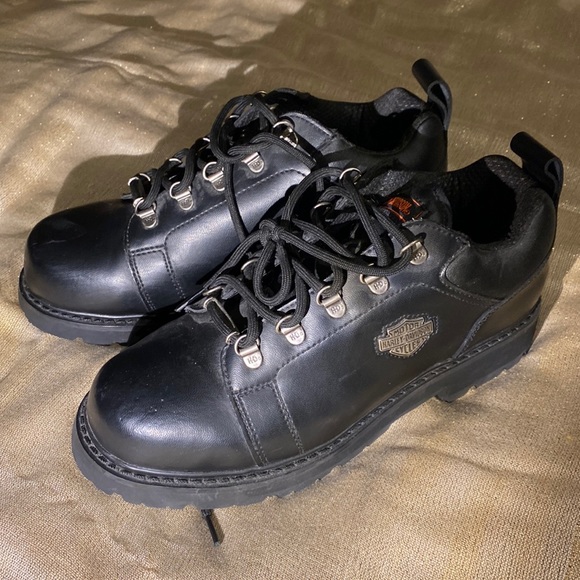 vintage harley davidson leather shoes (US 8.5 women’s, 7 men’s) - Picture 2 of 4